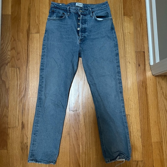 Agolde High Rise Blue Jeans Vintage Look - Picture 5 of 5